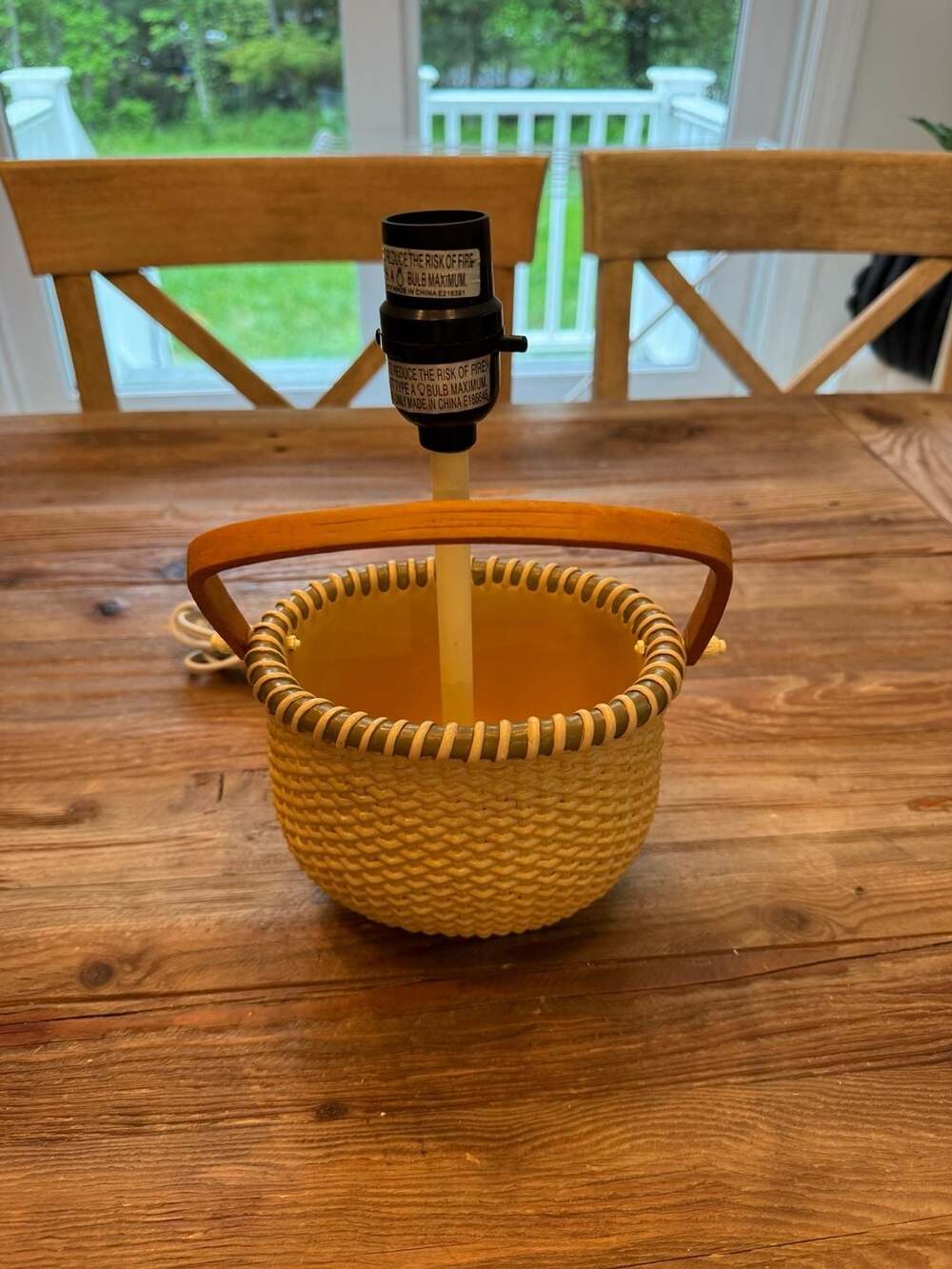 Nantucker Basket Style Table Lamp